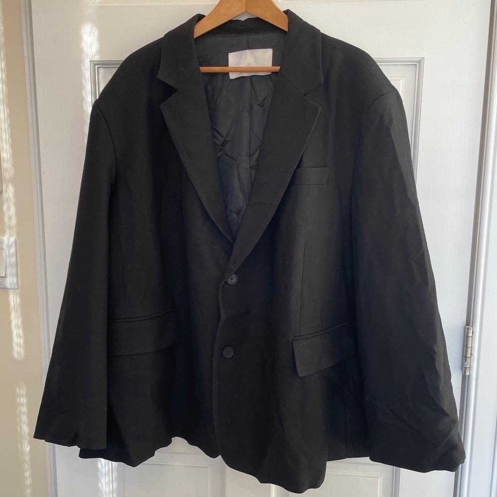 The Frankie Shop Oversized Blazer in Black. One Size